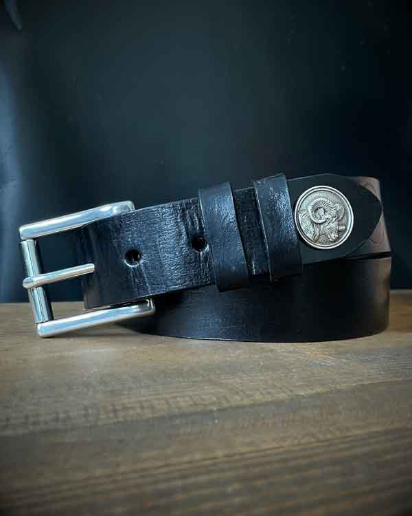 Čierny poľovnícky opasok Muflon - Concho