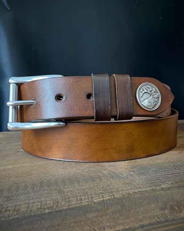 Svetlohnedý poľovnícky opasok Jeleň - Concho