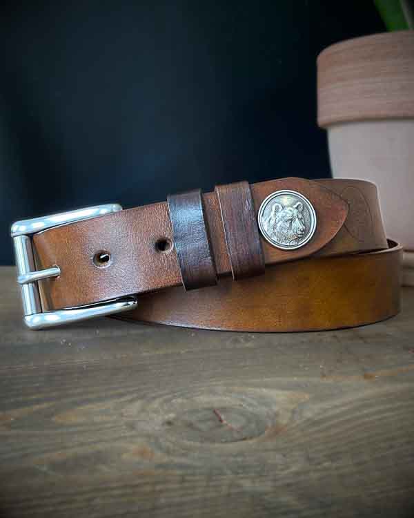 Svetlohnedý poľovnícky opasok Medveď - Concho