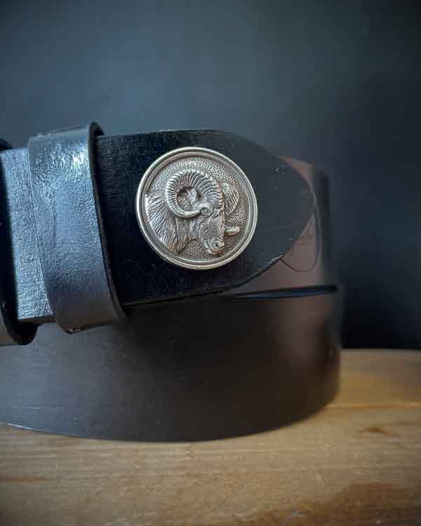 Čierny poľovnícky opasok Muflon - Concho