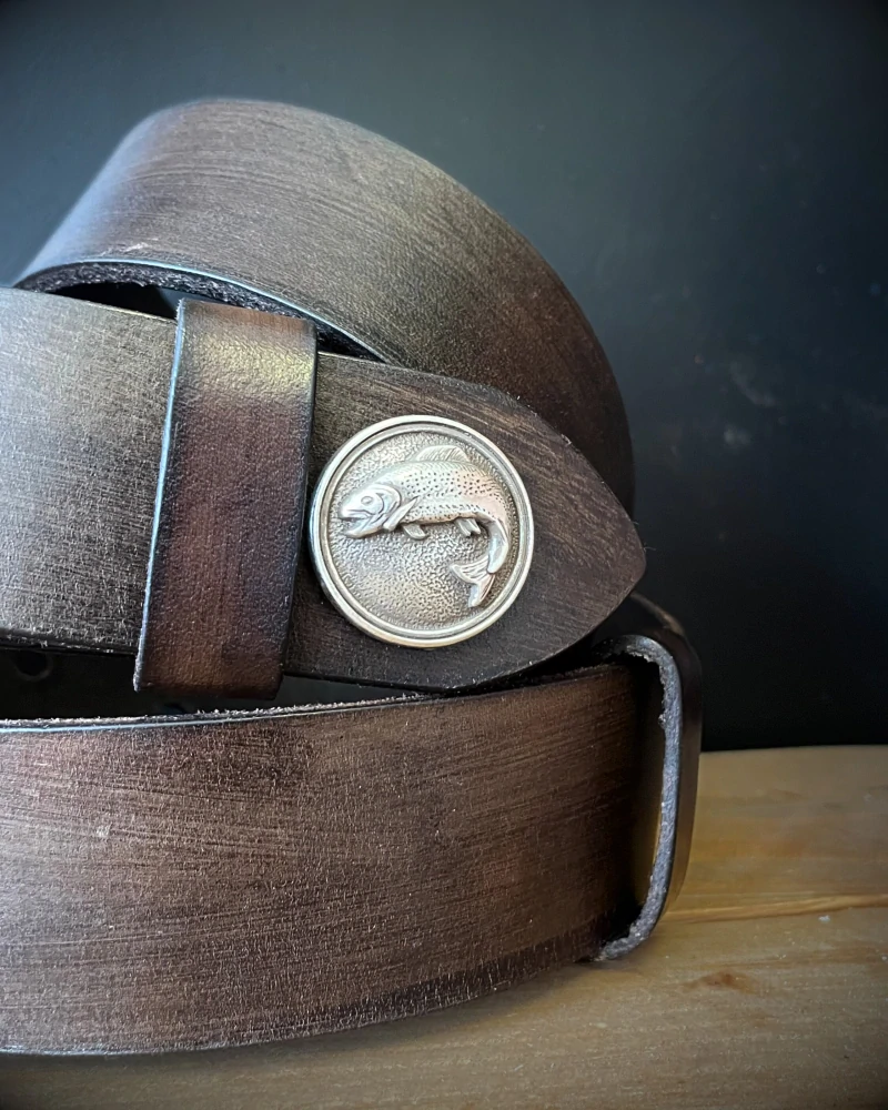 Kožený rybársky opasok Fish