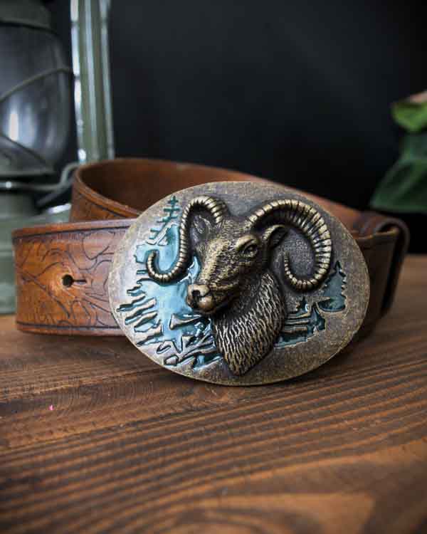 Svetlohnedý poľovnícky opasok Muflón