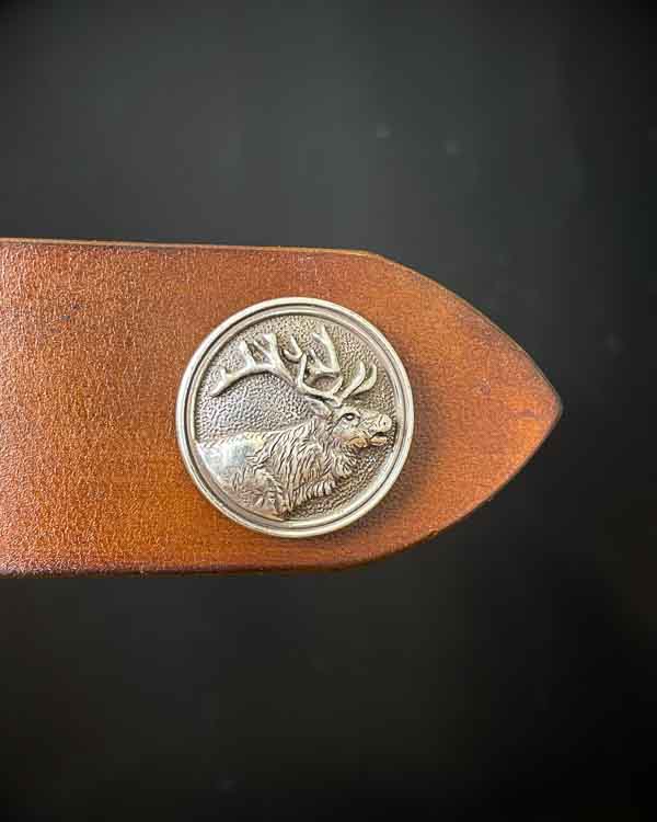 Svetlohnedý poľovnícky opasok Jeleň - Concho