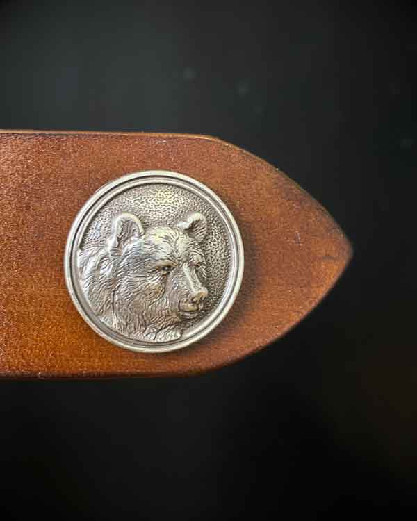 Svetlohnedý poľovnícky opasok Medveď - Concho
