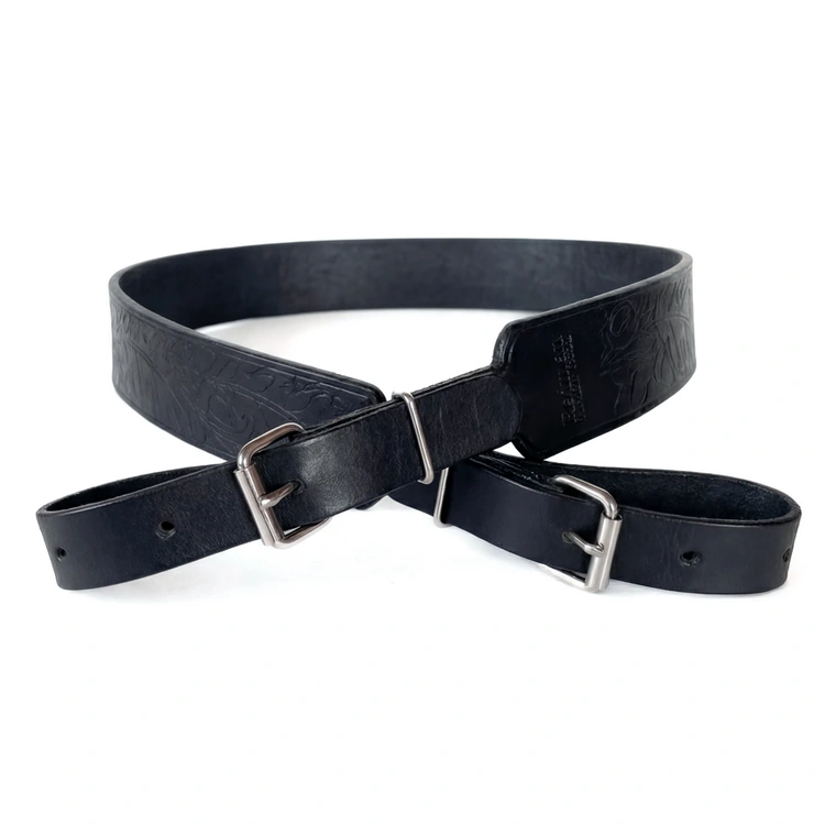 Kožený remeň na zbraň Black