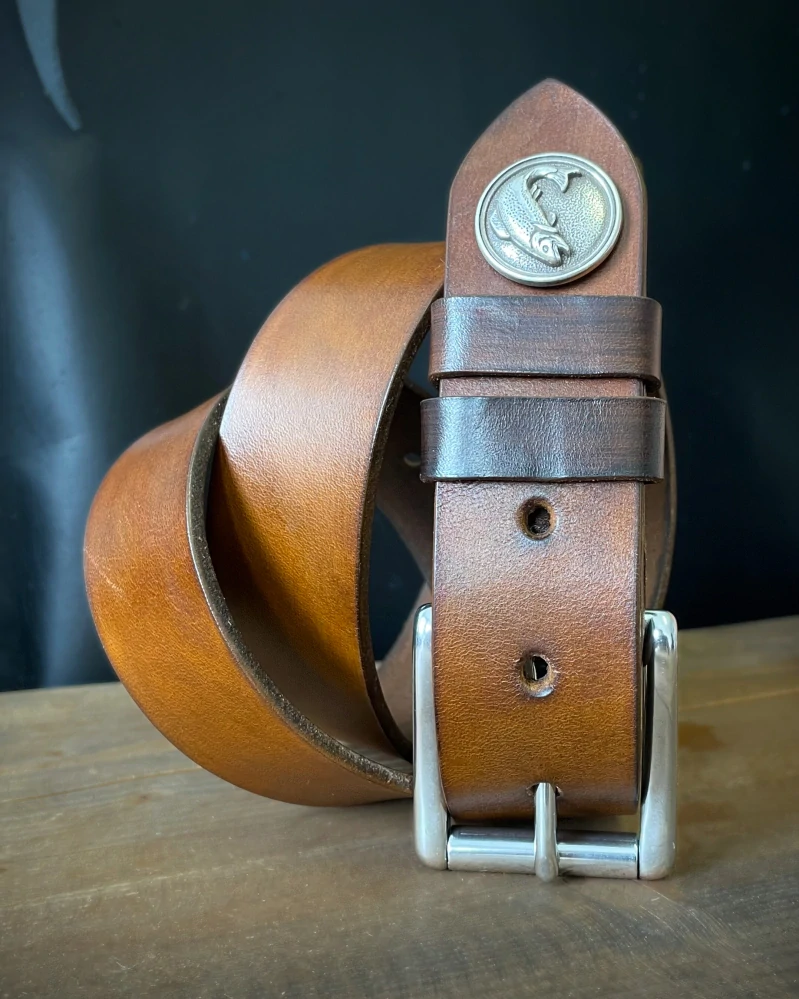 Kožený rybársky opasok Fish