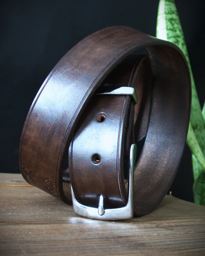 Kožený opasok Čičmany Chocolate Brown