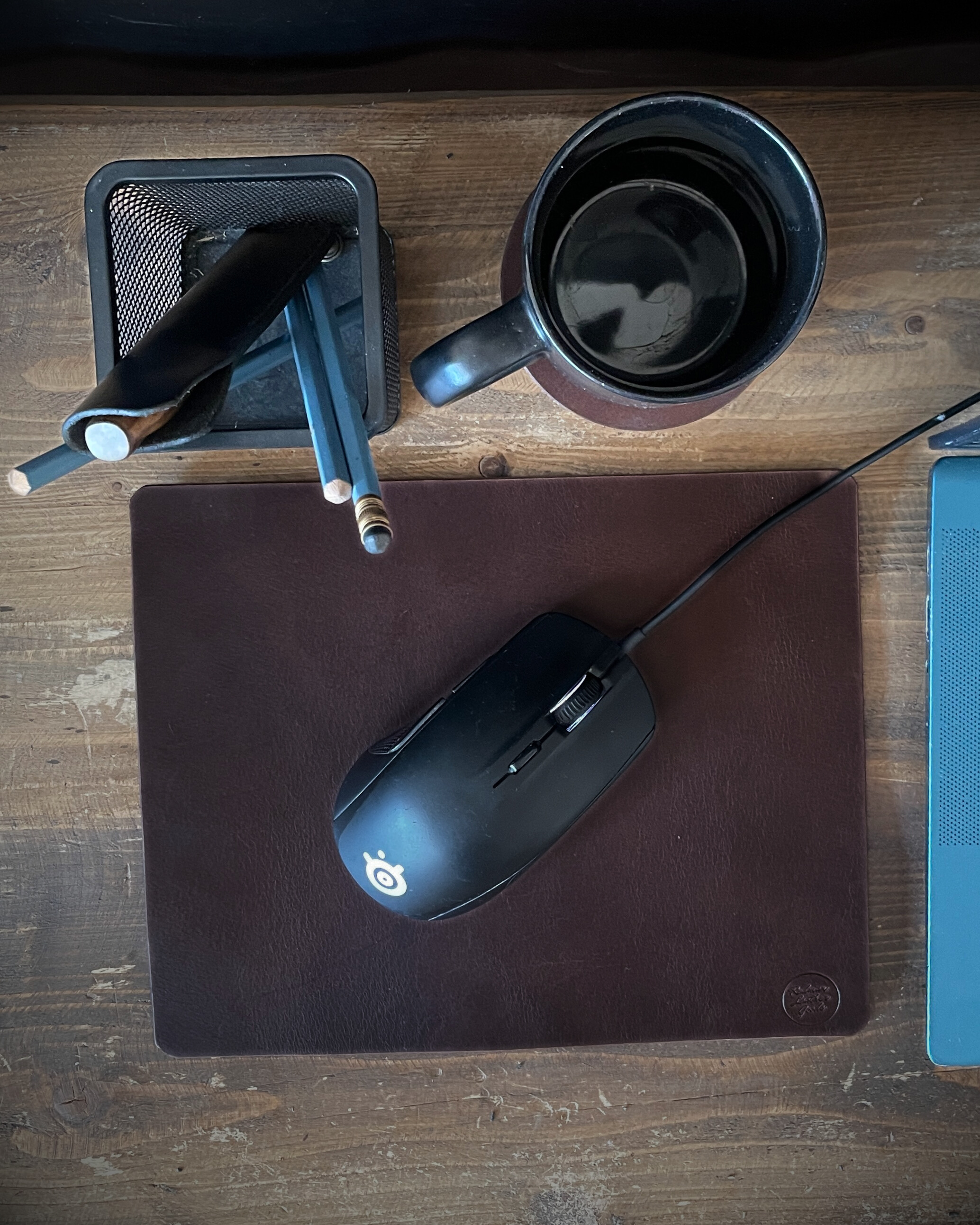 Kožená podložka pod myš