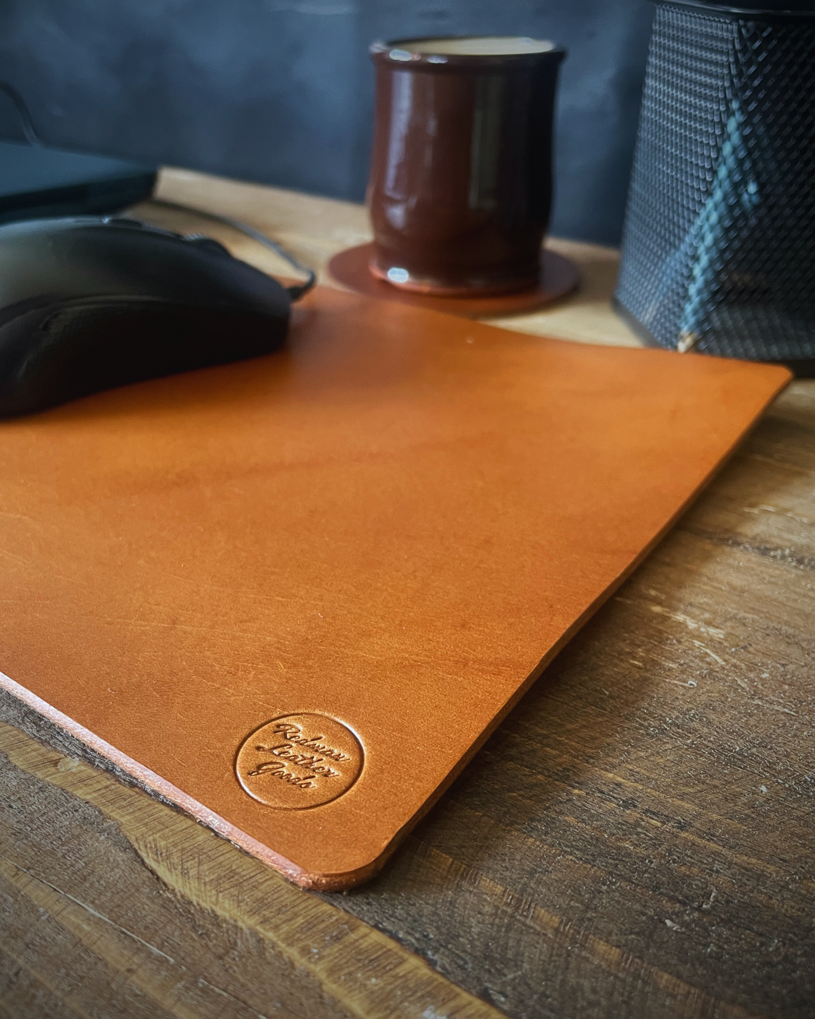 Kožená podložka pod myš