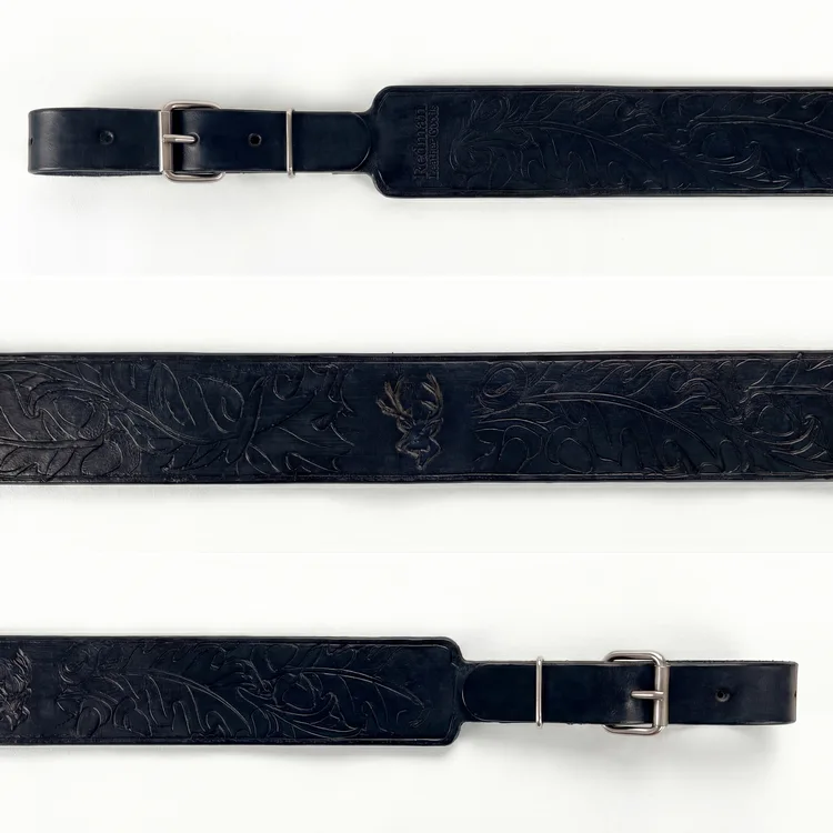 Kožený remeň na zbraň Black