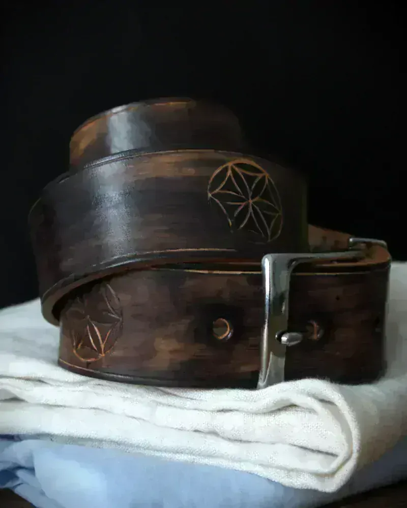 Opasok Perunov kvet Black vintage