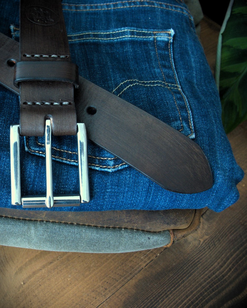 Pánsky kožený opasok Chocolate