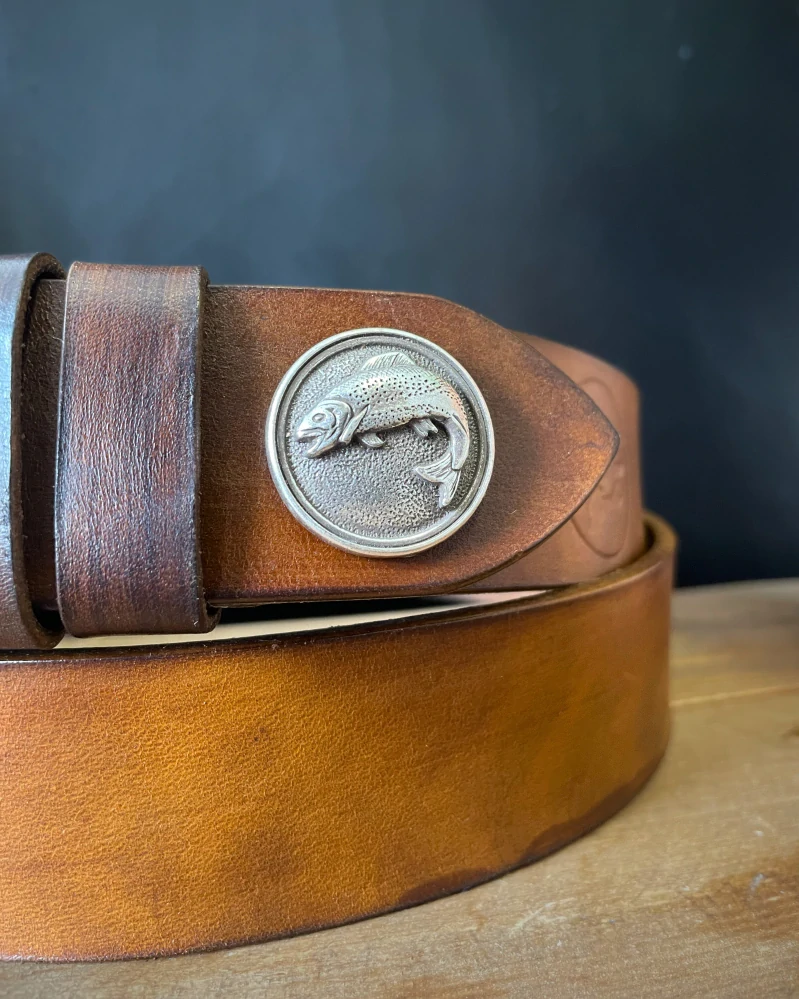 Kožený rybársky opasok Fish