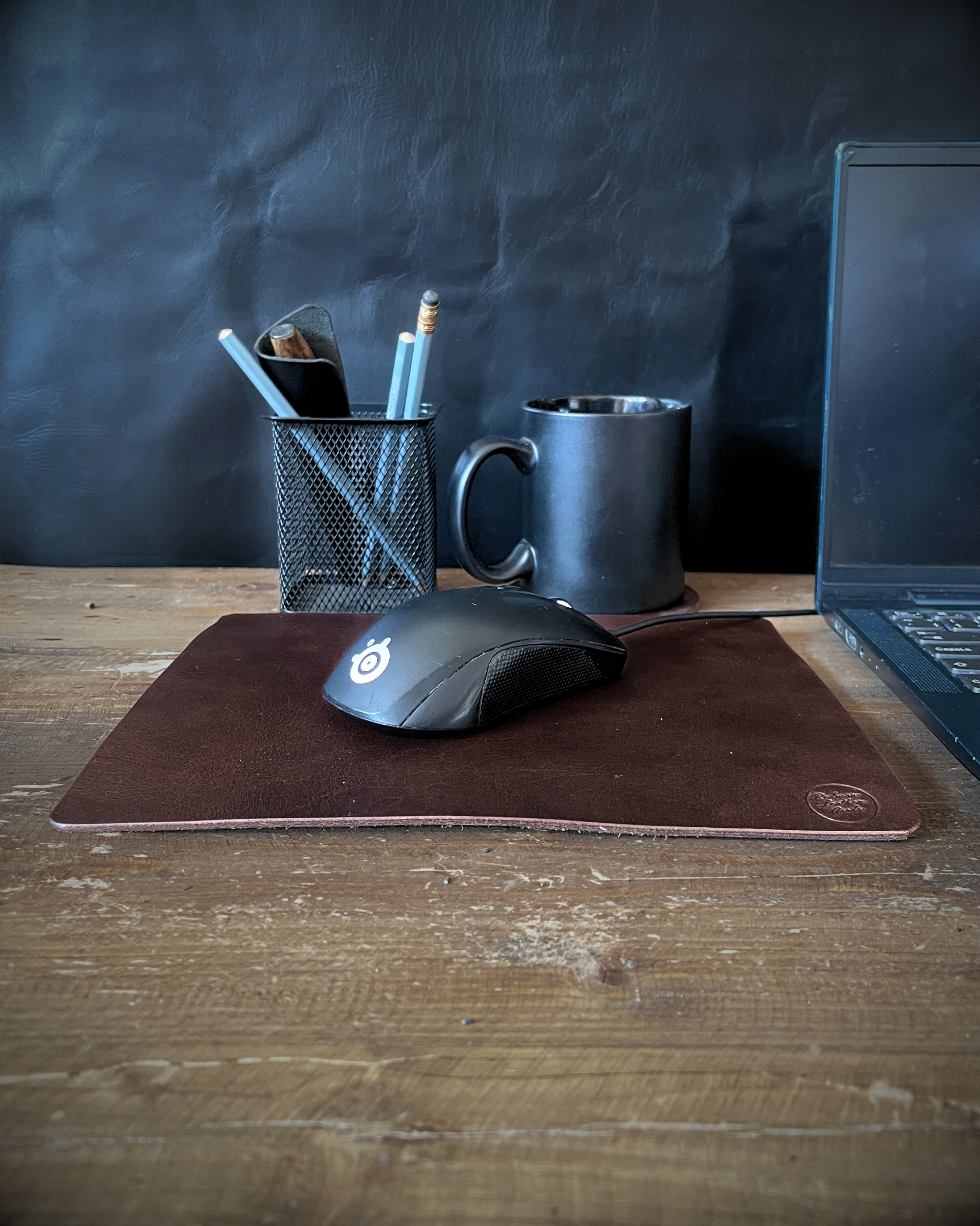 Kožená podložka pod myš
