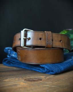 Kožený opasok Čičmany Walnut Brown 