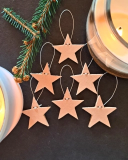 Vianočné hviezdičky mini natural