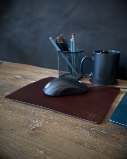 Kožená podložka pod myš